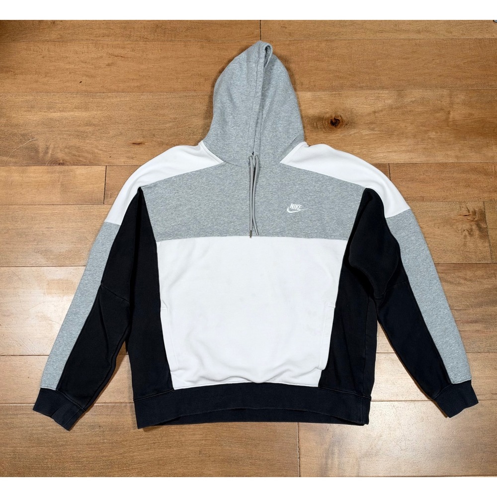 Nike Sportswear Pullover Colorblock Hoodie Athleisure Casual Comfort Mens Lg